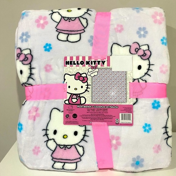 Hello Kitty Other - Hello Kitty SPRING DAISY Throw Blanket Full Queen 90 x 90 Viral TikTok